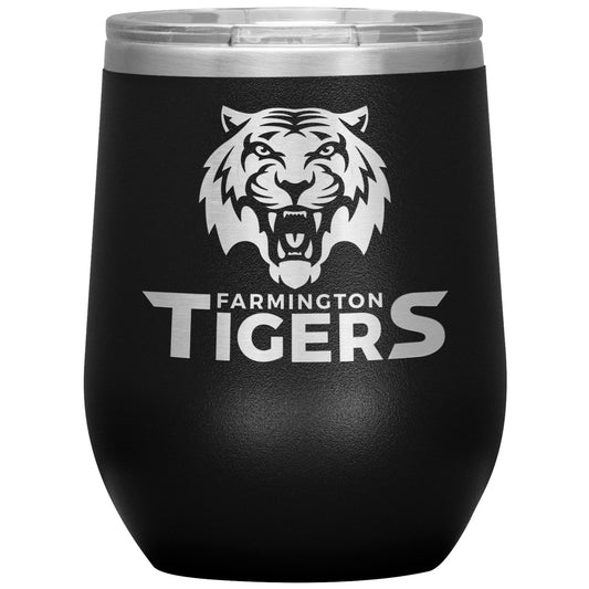 Farmington Tigers: 12oz Wine Insulated Tumbler