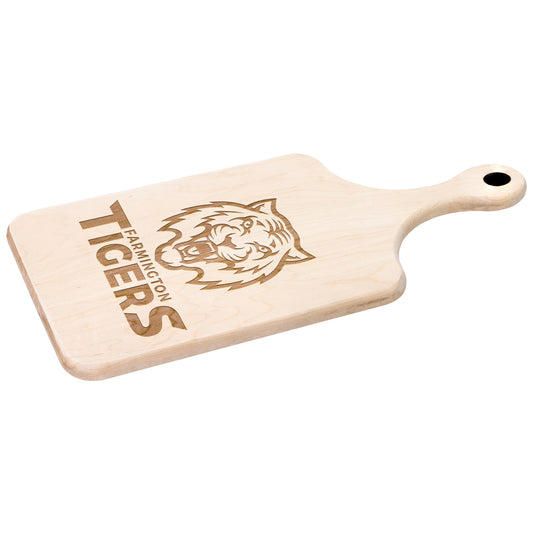 Farmington Tigers: Hardwood Paddle Cutting Board