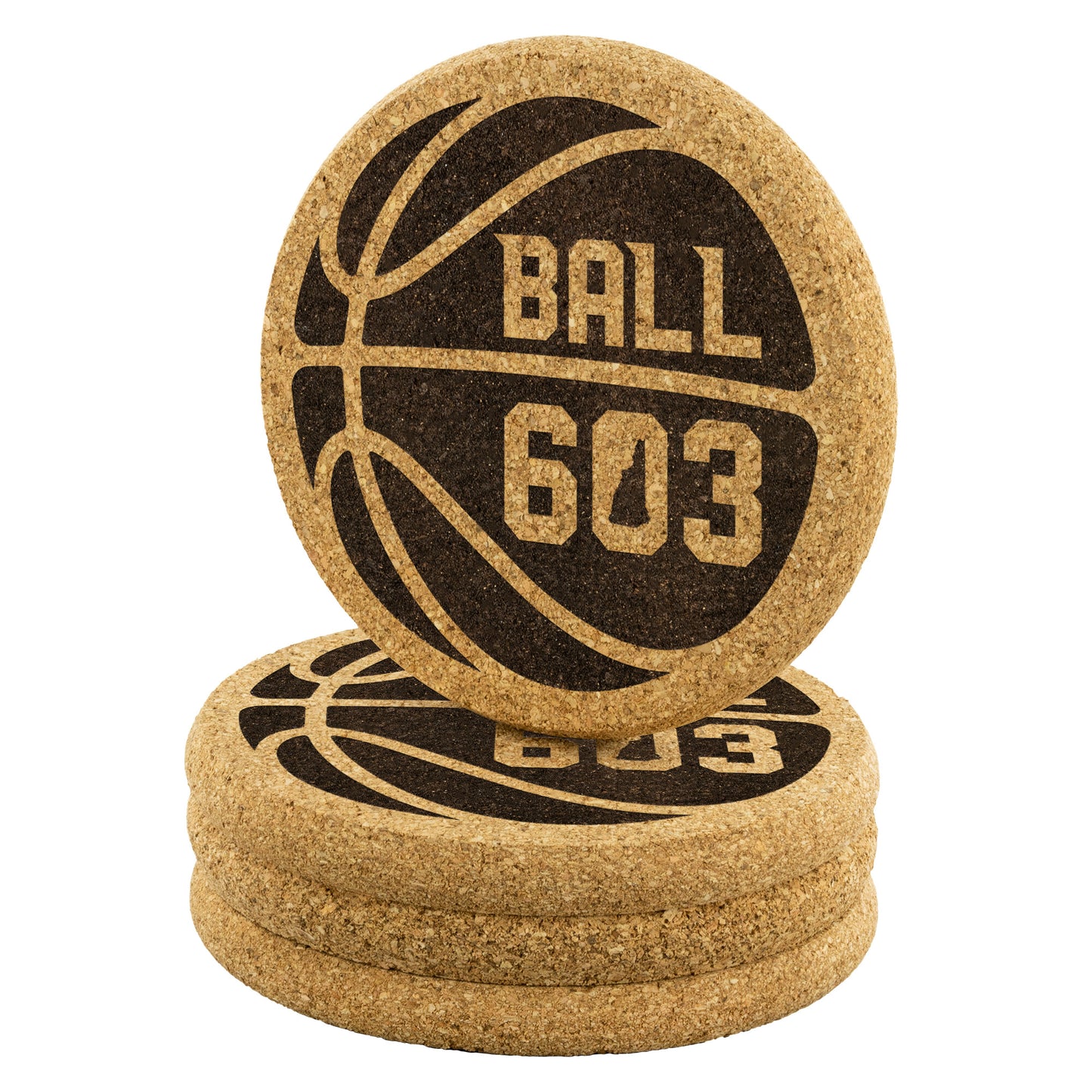 Ball 603 Cork Coasters (Set of 4)