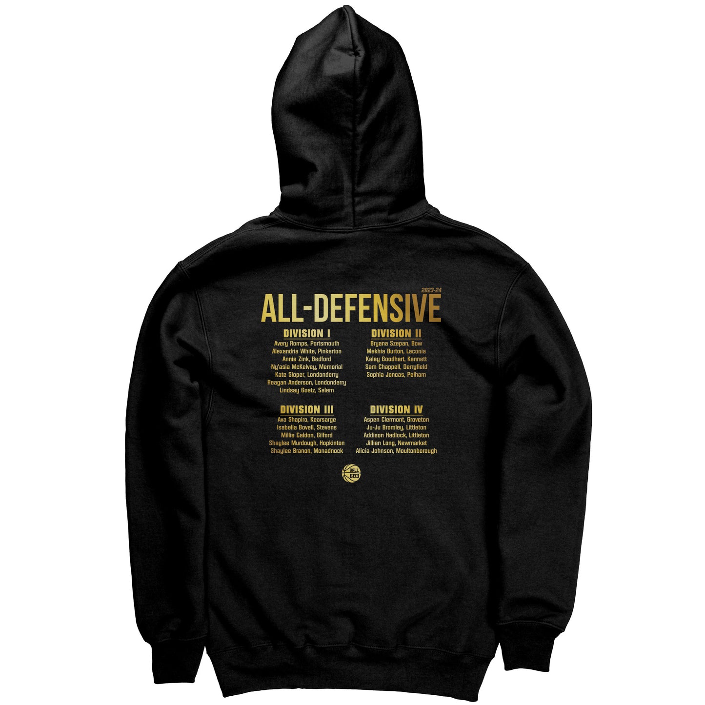 2024 Girls All-Defense: Port & Co Youth Hoodie