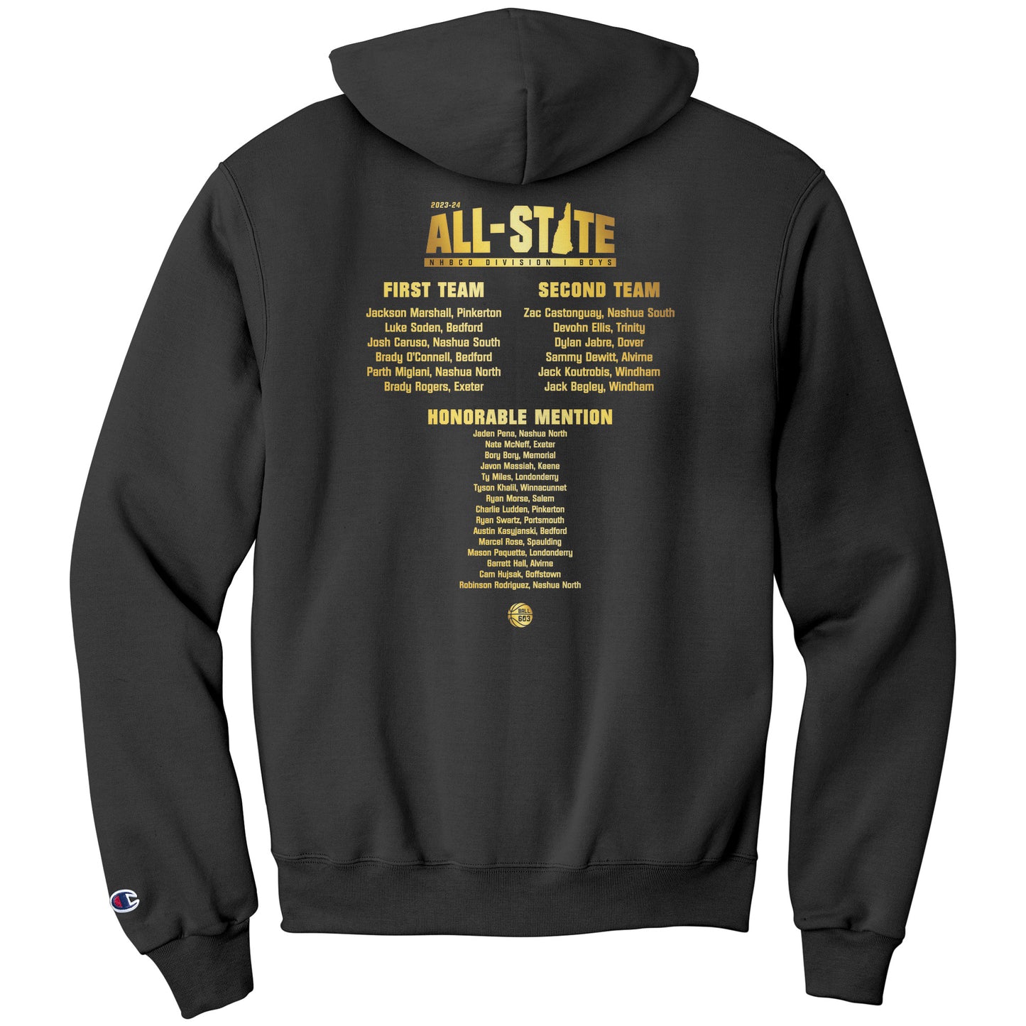 2024 All-State: D1 Boys Champion Hoodie