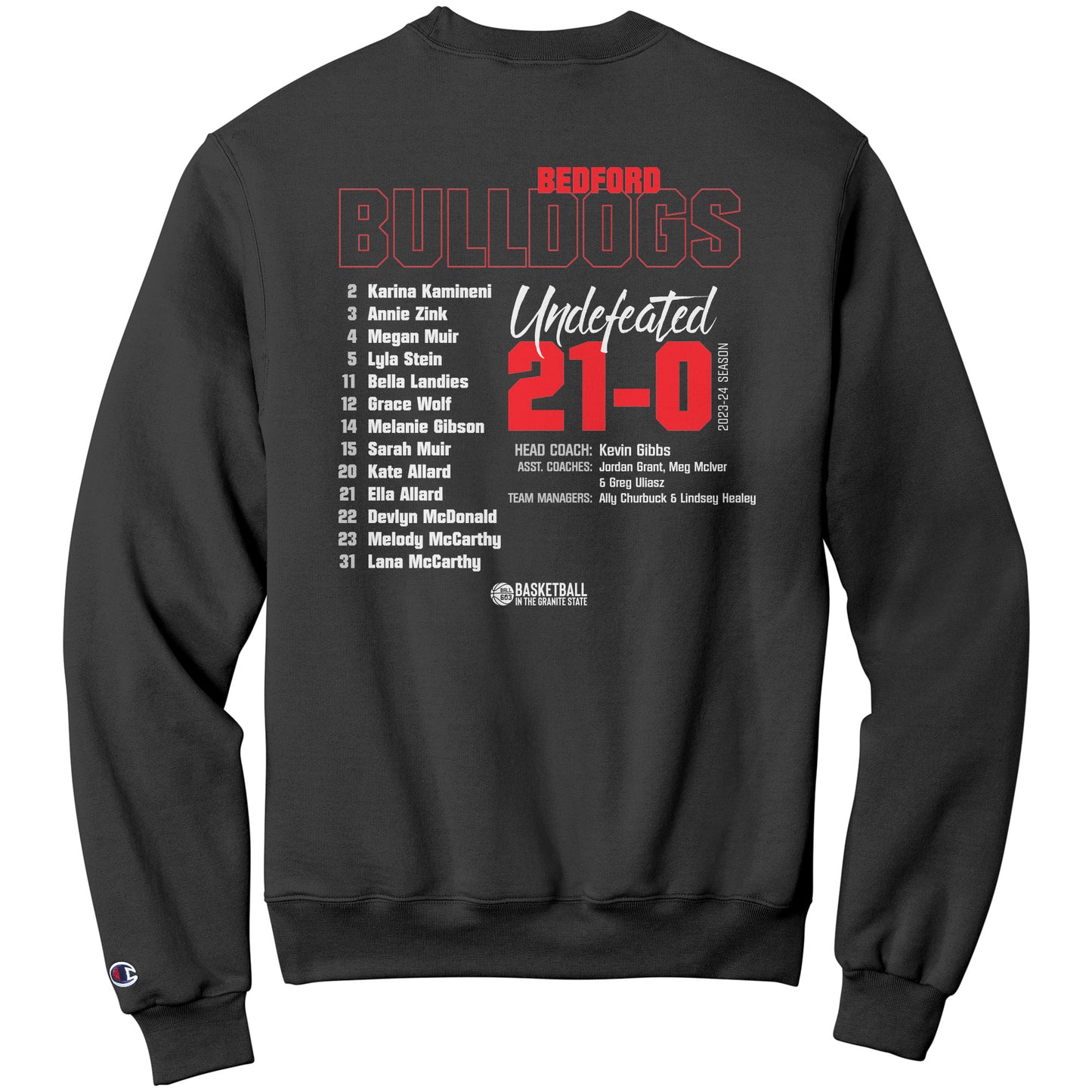 2024 State Champs: Bedford Champion Sweatshirt