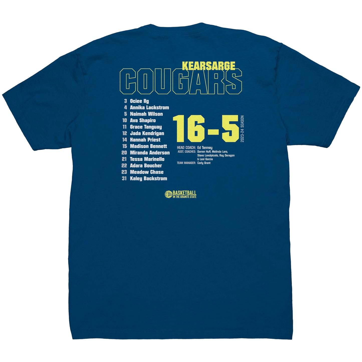 2024 State Champs: Kearsarge Next Level Mens Shirt.