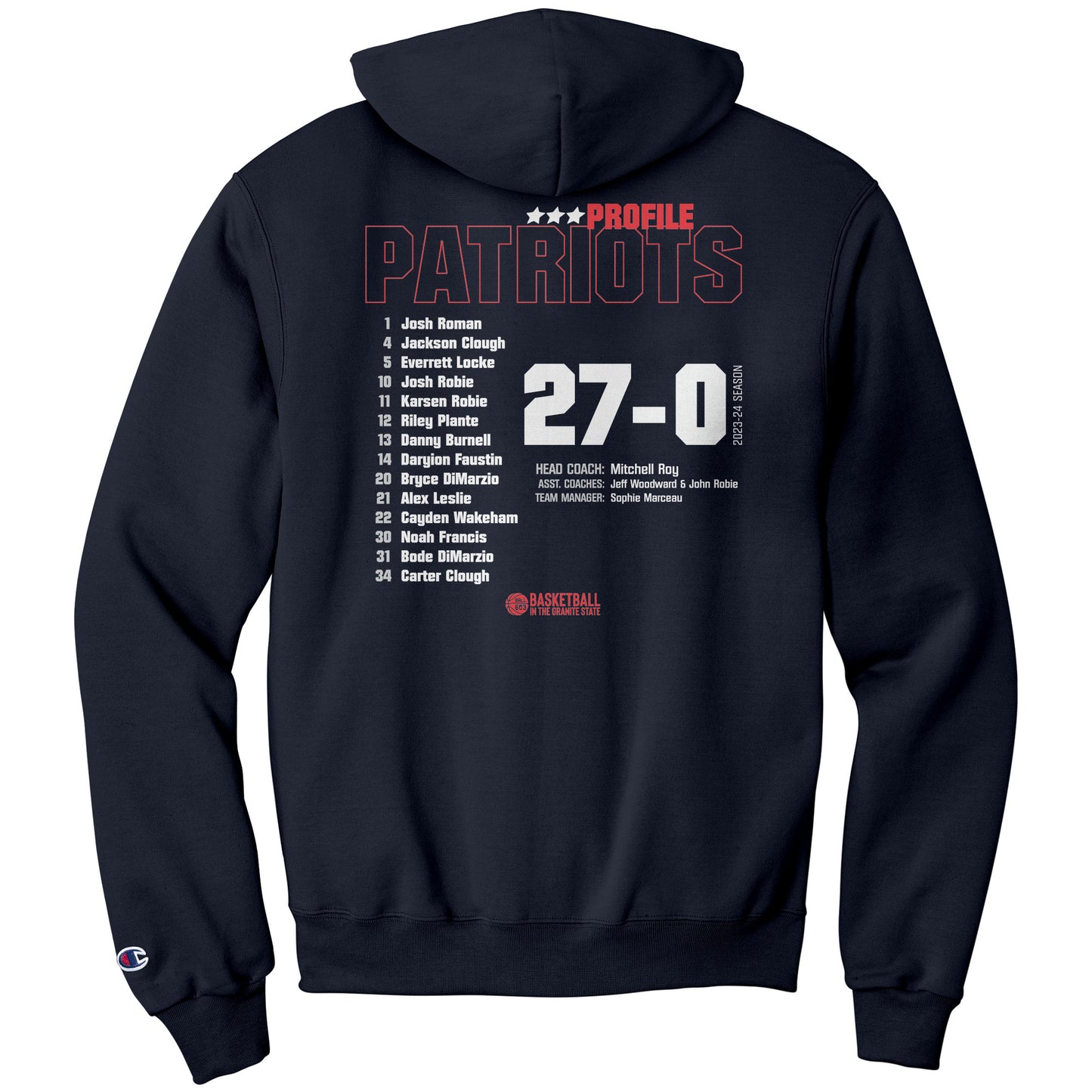 2024 State Champs: Profile Champion Hoodie