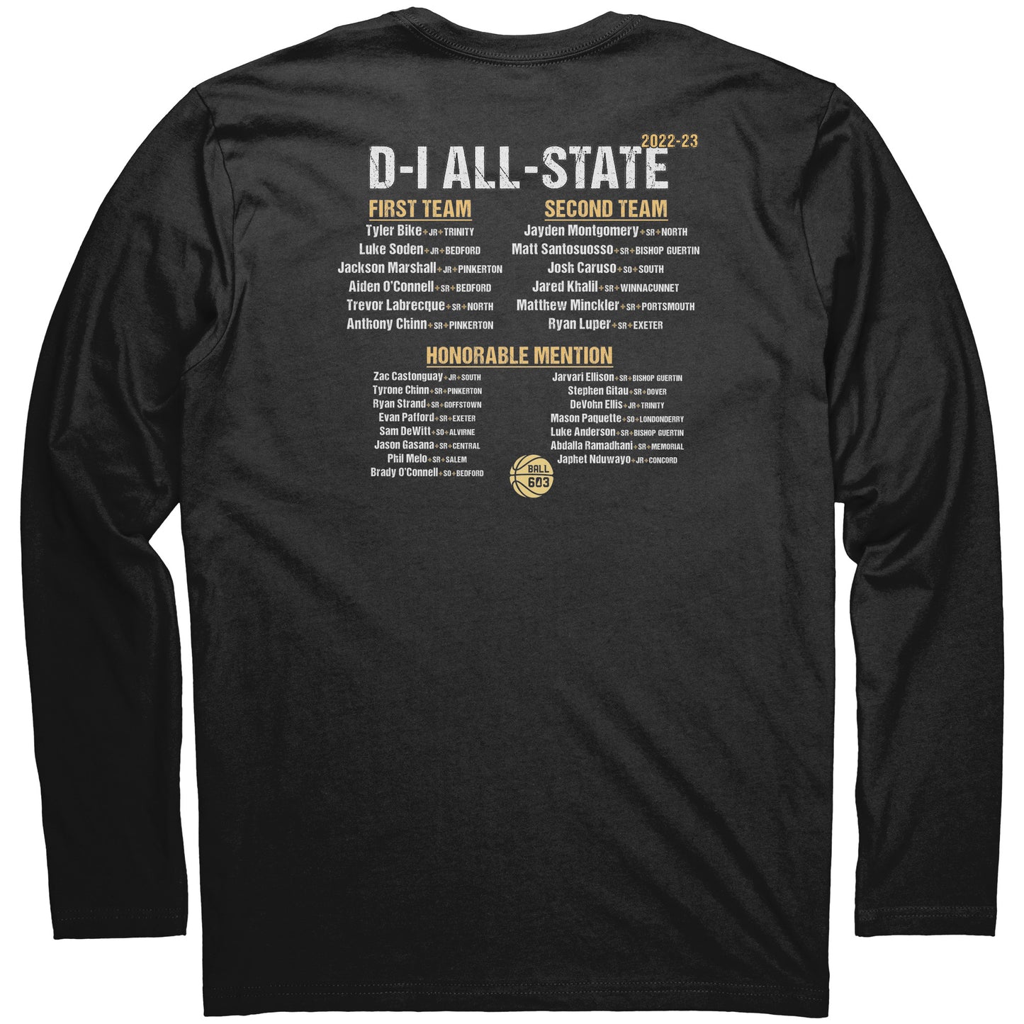 All-State D1 Boys: Long Sleeve T-Shirt
