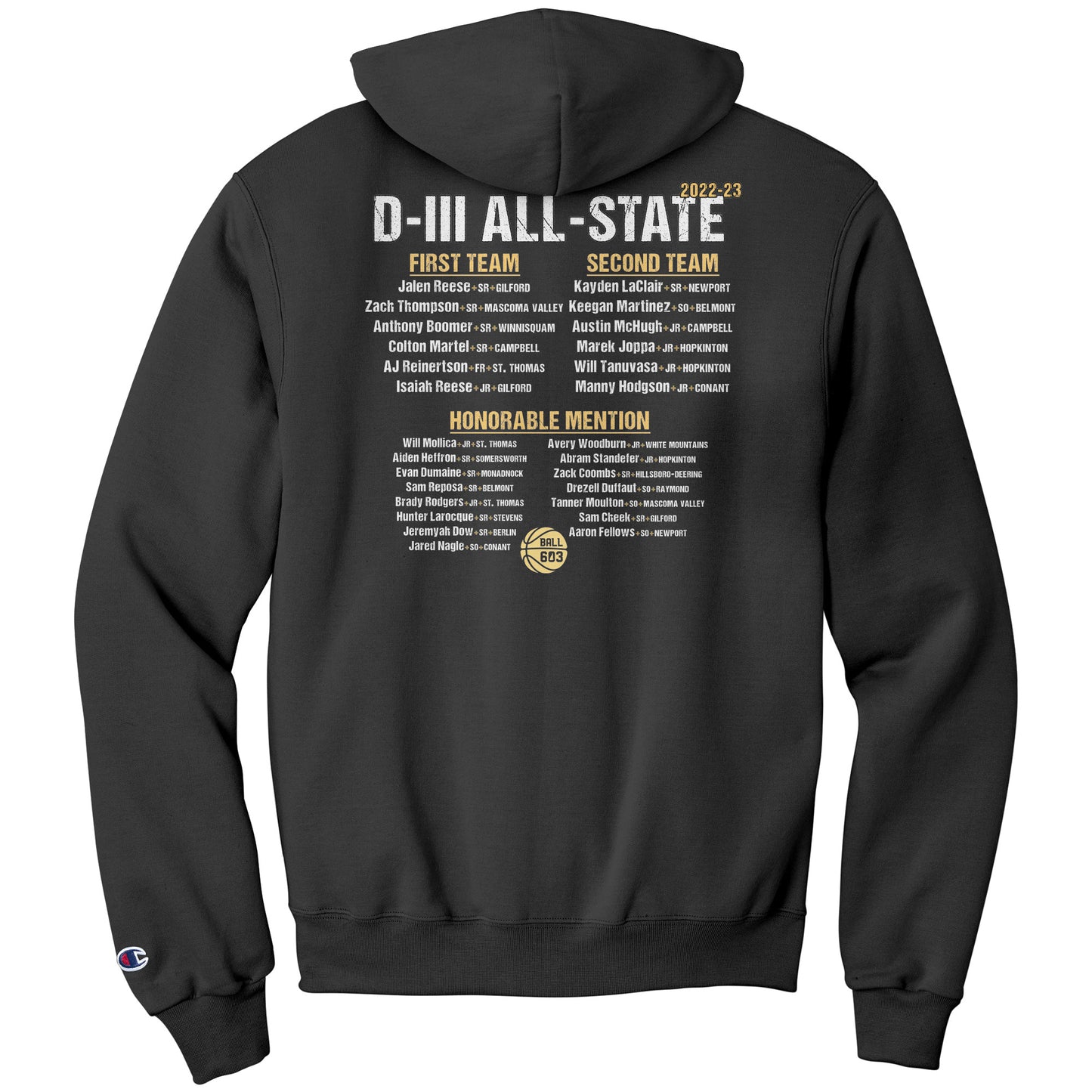 All-State D3 Boys: Champion Hoodie
