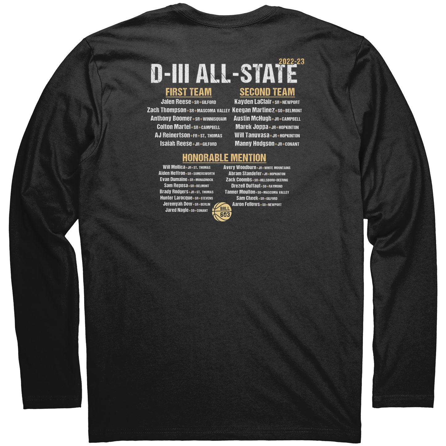 All-State D3 Boys: Long Sleeve Shirt
