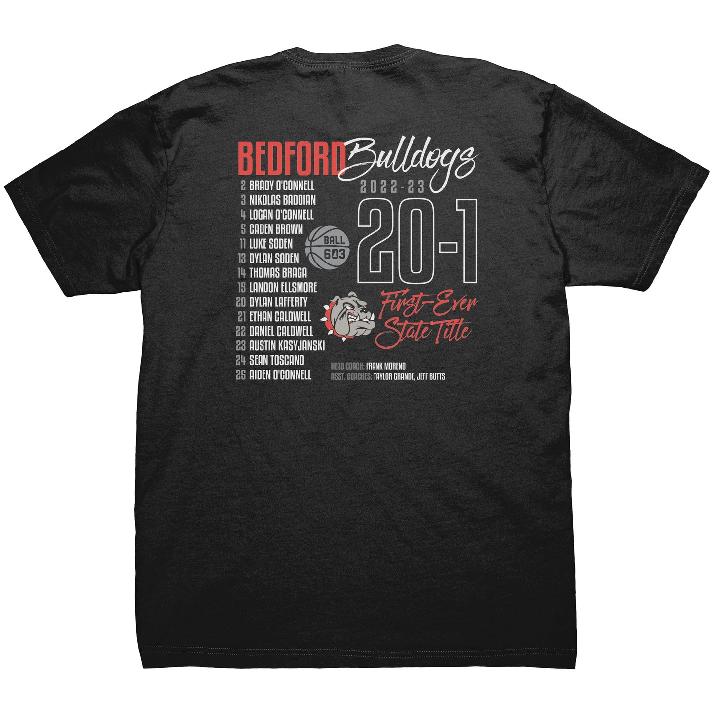 Bedford First-Ever State Champions: T-Shirt