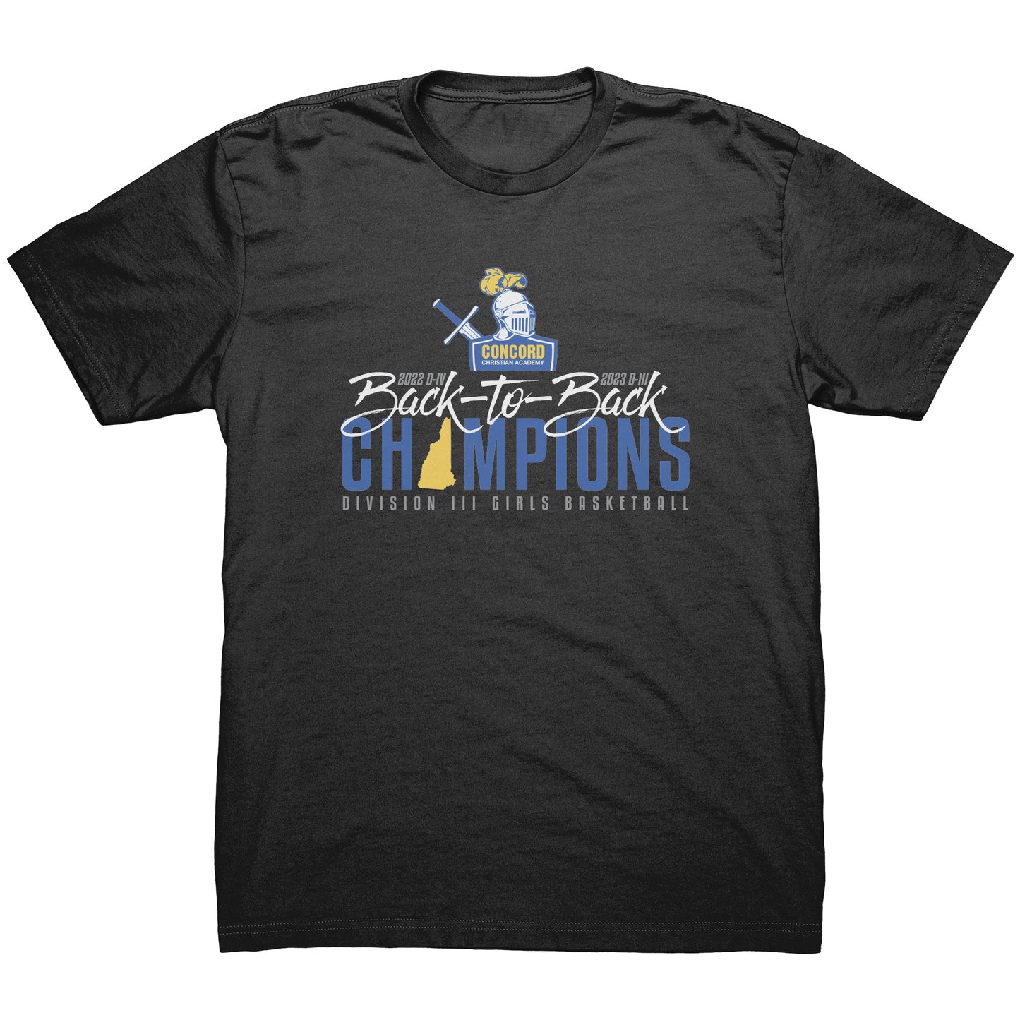 Concord Christian Back to Back Champs: Men's Shirt