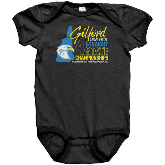 Gilford 4-Straight Championships: Baby Bodysuit