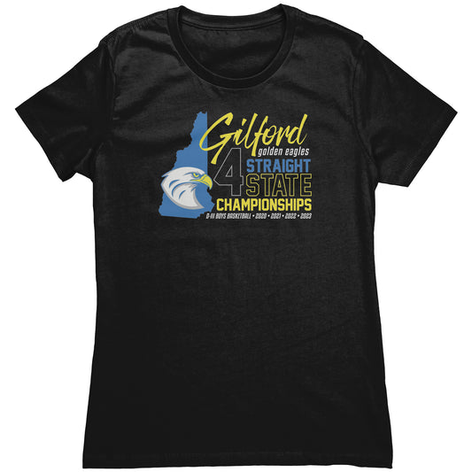 Gilford 4-Straight Championships: Women's T-Shirt