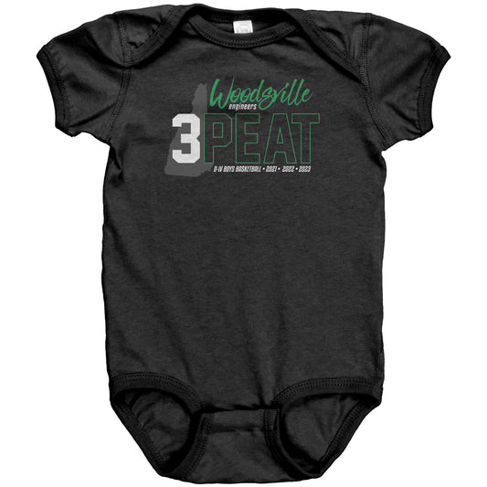 Woodsville 3-Peat: Baby Bodysuit