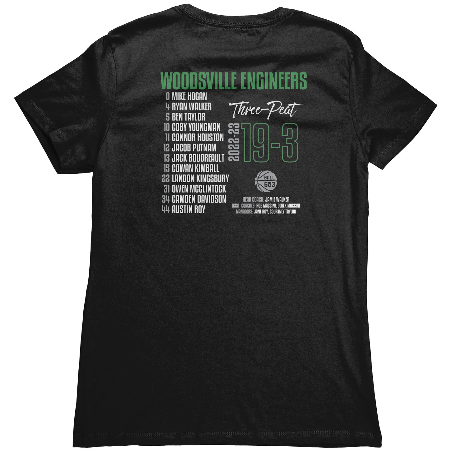 Woodsville 3-Peat: Women's T-Shirt