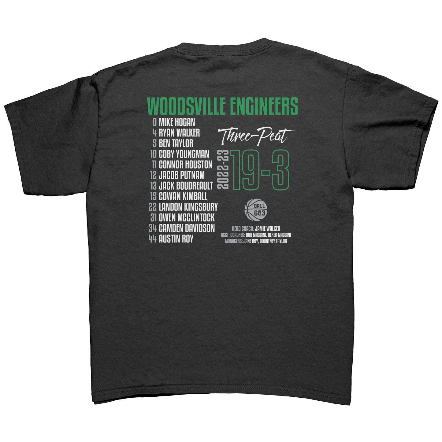 Woodsville 3-Peat: Youth T-Shirt